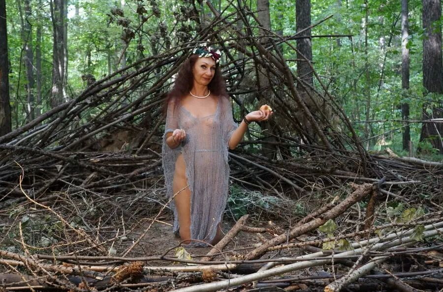 In forest cradle