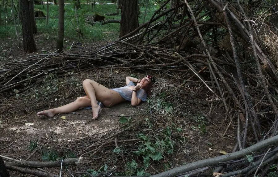 In forest cradle