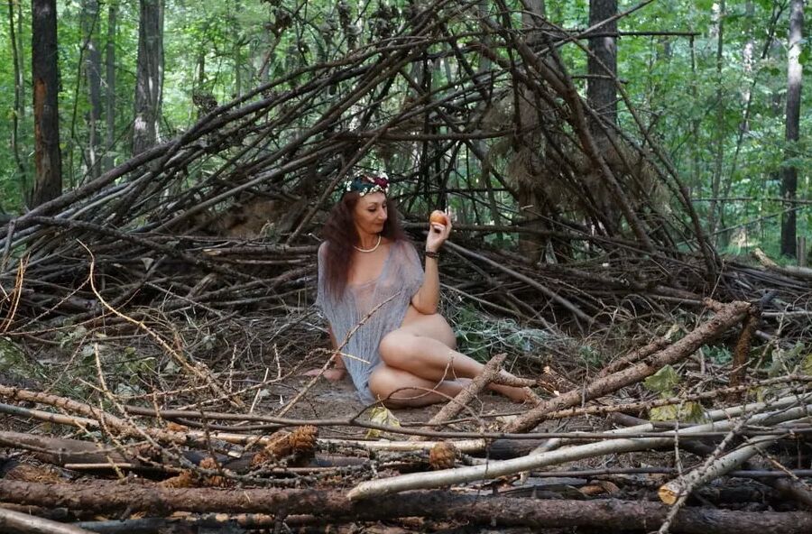 In forest cradle