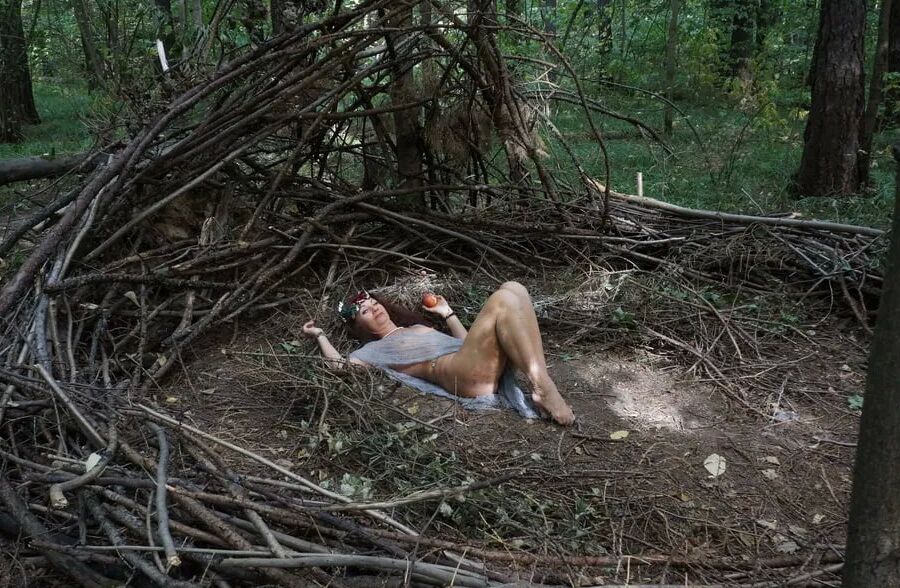 In forest cradle