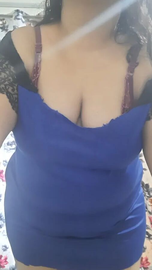 Hot naughty bhabhi in mini dress