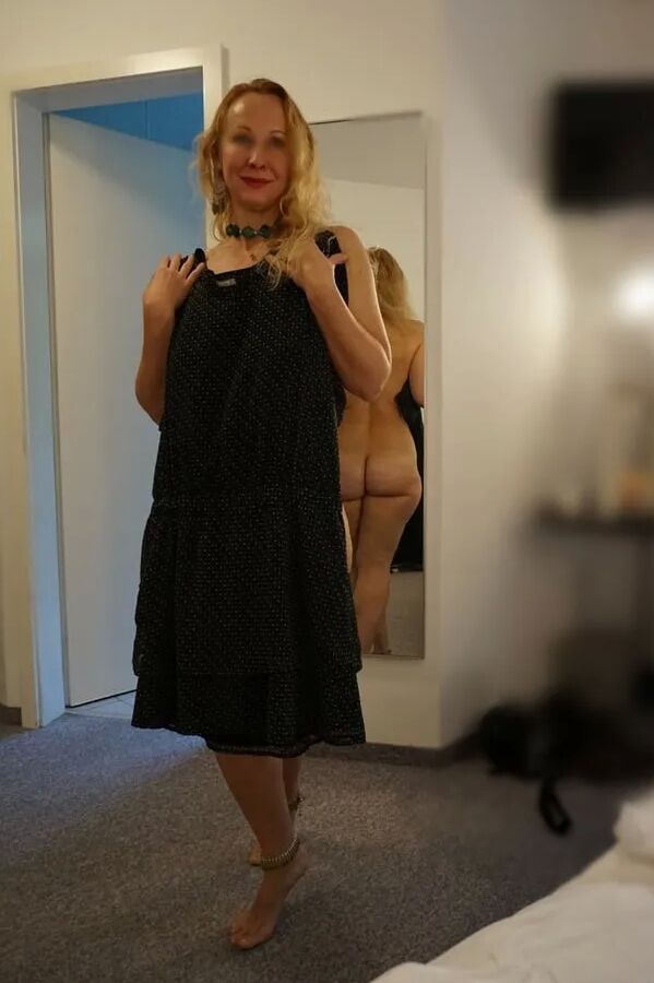 Clothed unclothed posing and blowjob
