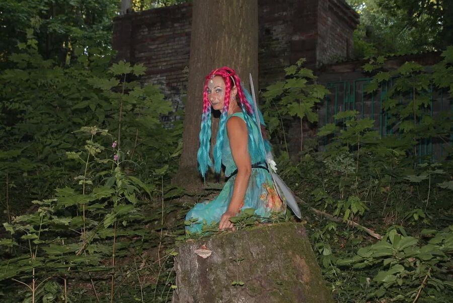Fairy near the tree