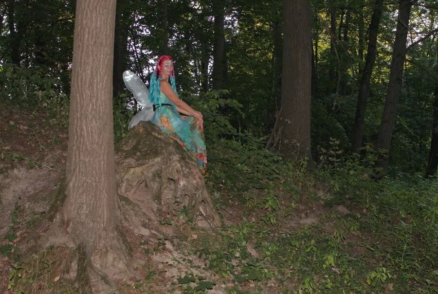 Fairy near the tree