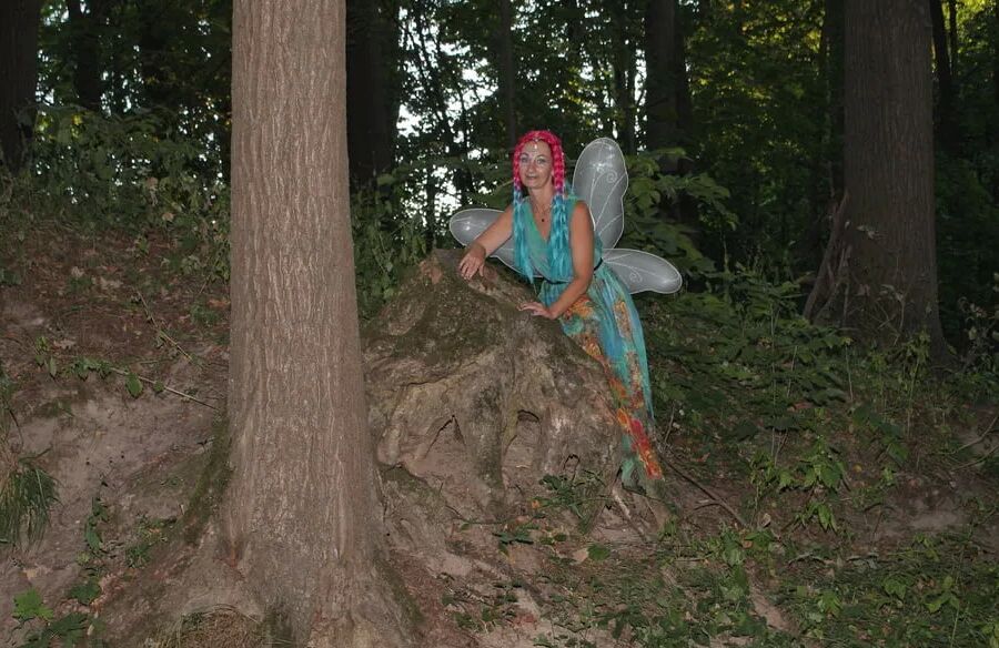 Fairy near the tree