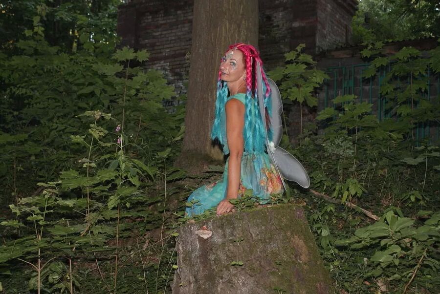 Fairy near the tree