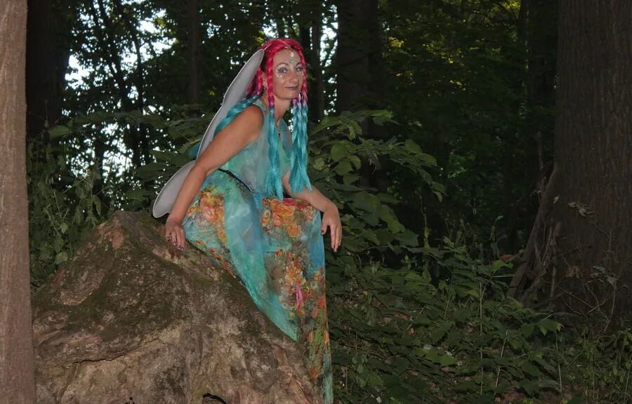 Fairy near the tree