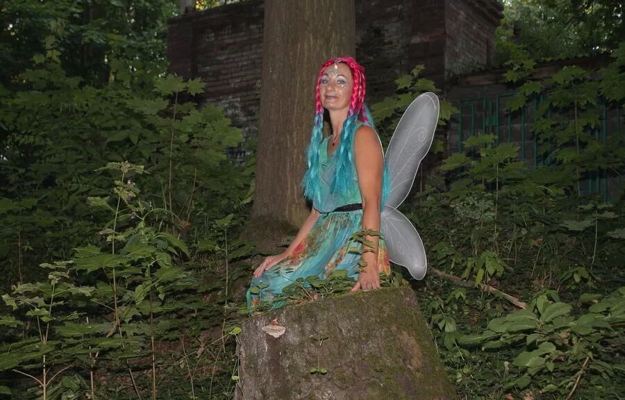 Fairy near the tree