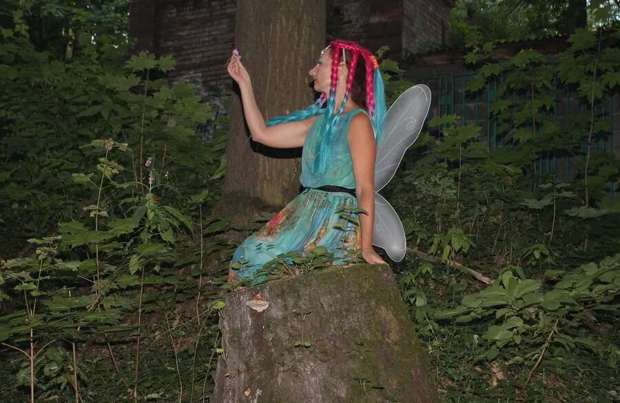 Fairy near the tree