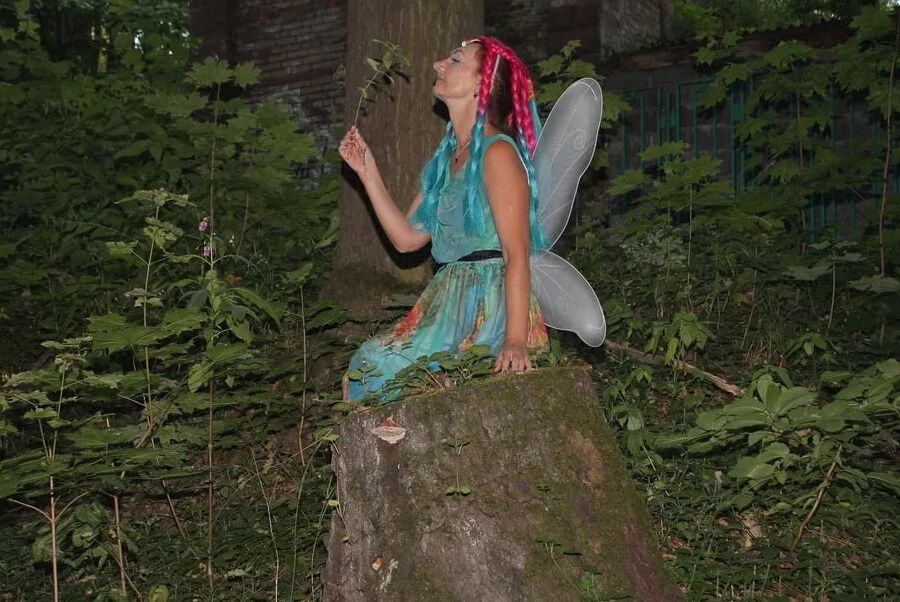 Fairy near the tree