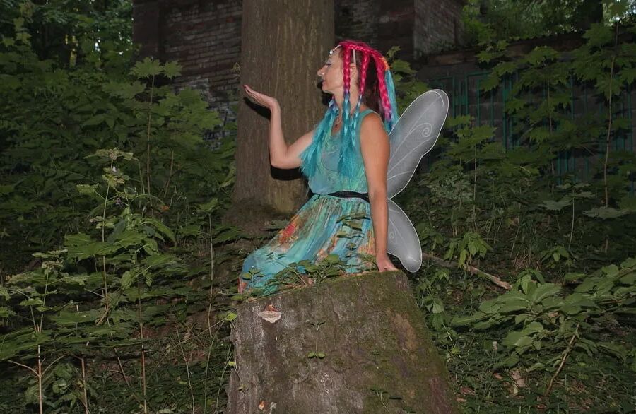Fairy near the tree