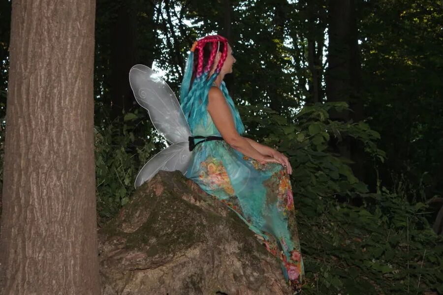 Fairy near the tree