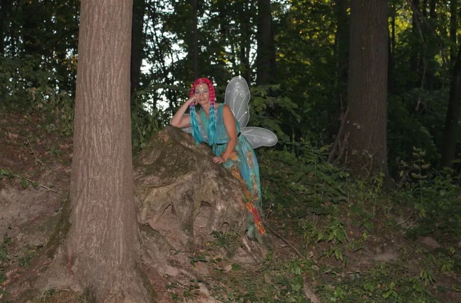 Fairy near the tree