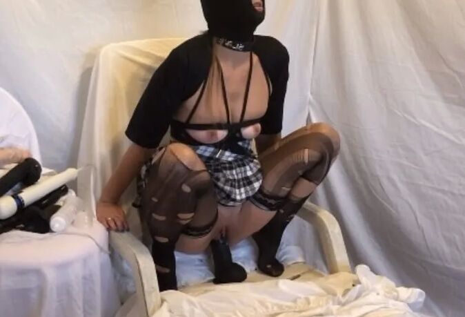 My slave enjoying a day off
