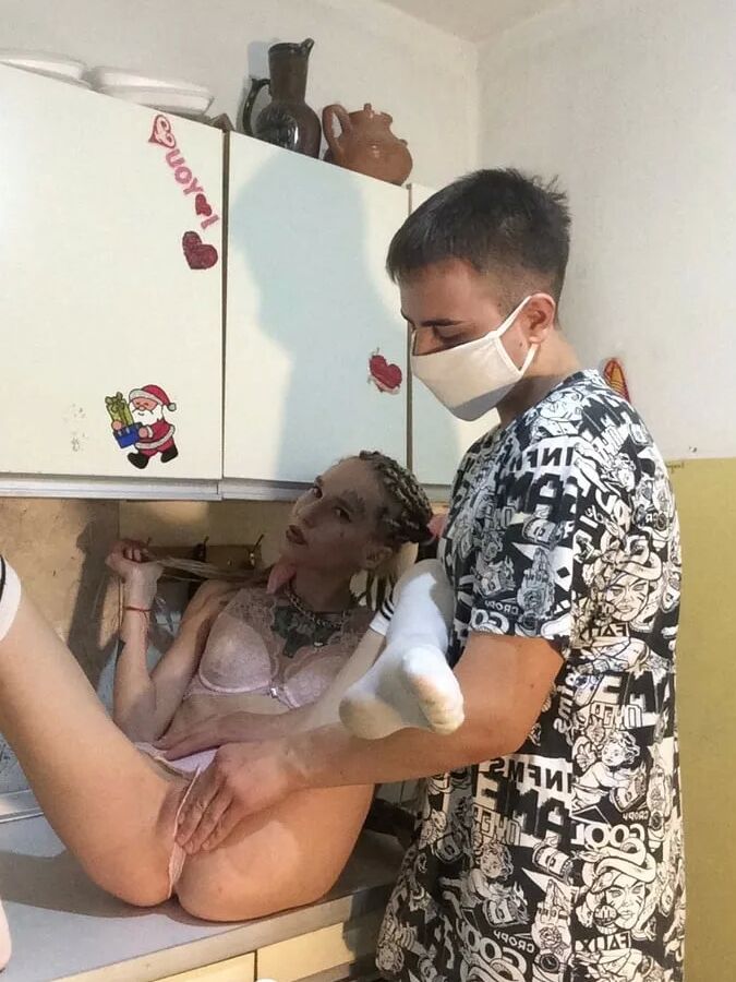 Fucking my hot girlfriend in knee socks