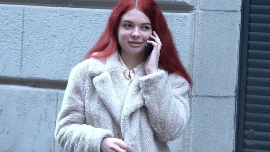 GERMAN SCOUT - Redhead small Teen Miss Olivia at Rough Casti