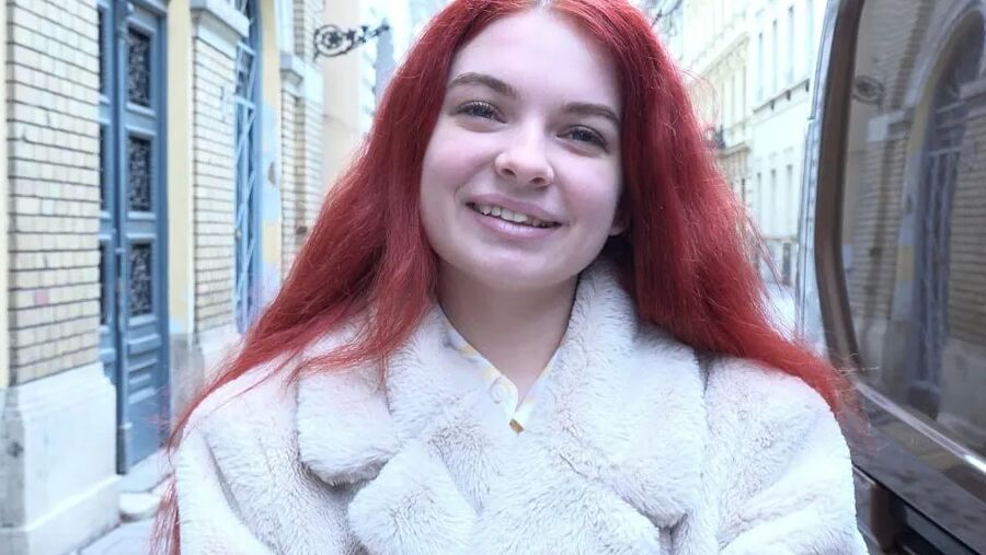 GERMAN SCOUT - Redhead small Teen Miss Olivia at Rough Casti