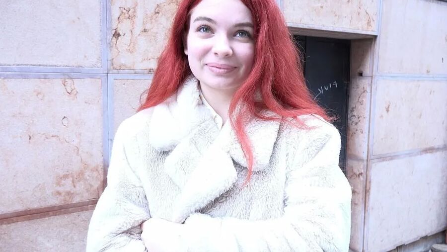 GERMAN SCOUT - Redhead small Teen Miss Olivia at Rough Casti