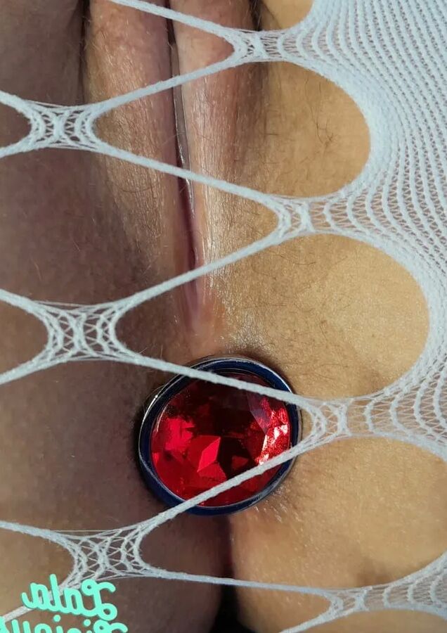 Ruby Red butt plug and some new lingerie