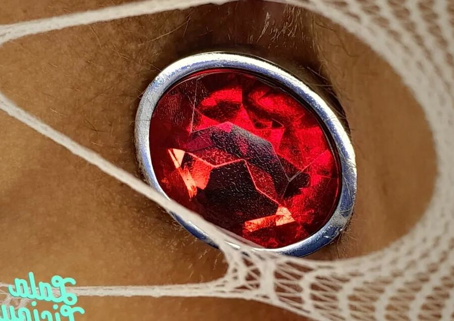 Ruby Red butt plug and some new lingerie