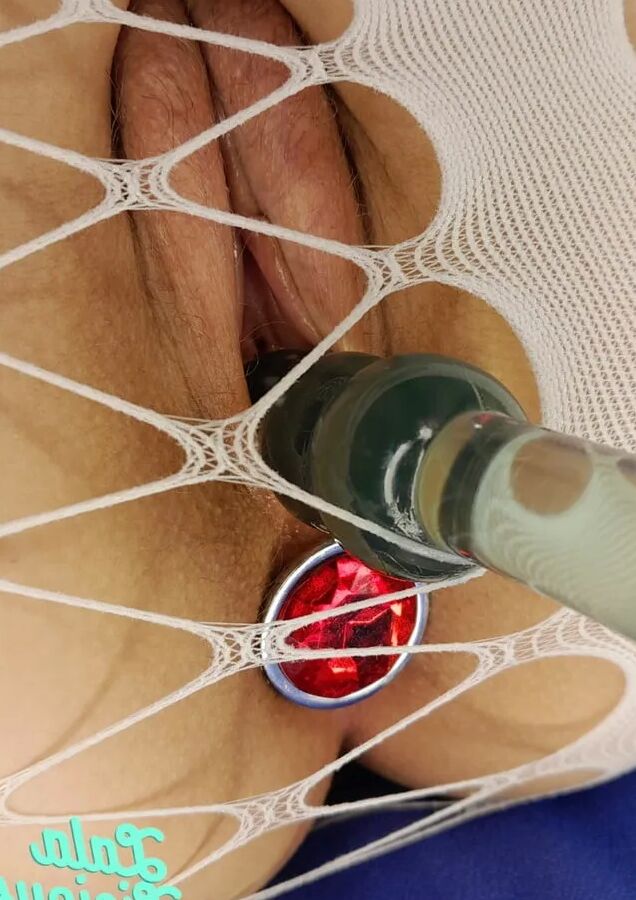 Ruby Red butt plug and some new lingerie