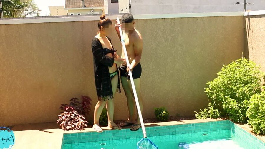 MY HUSBAND CAUGHT ME WITH THE BOY WHO CLEANS THE POOL