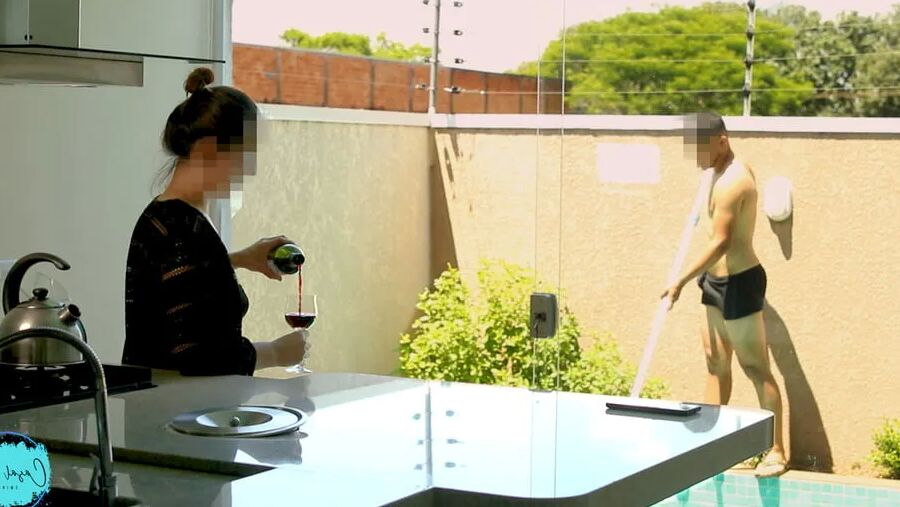 MY HUSBAND CAUGHT ME WITH THE BOY WHO CLEANS THE POOL