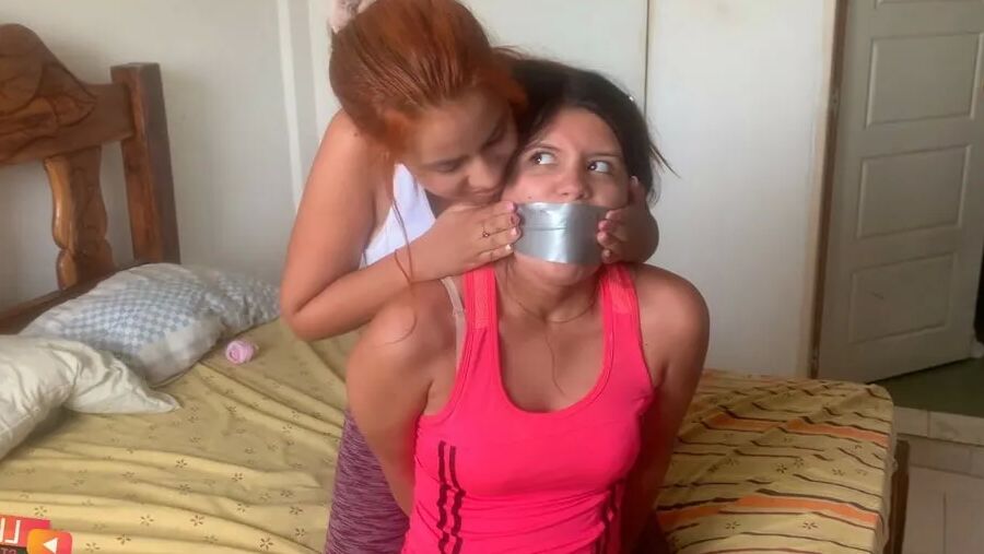 Sexy Live Cam Girls Tied Up And Gagged With Duct Tape