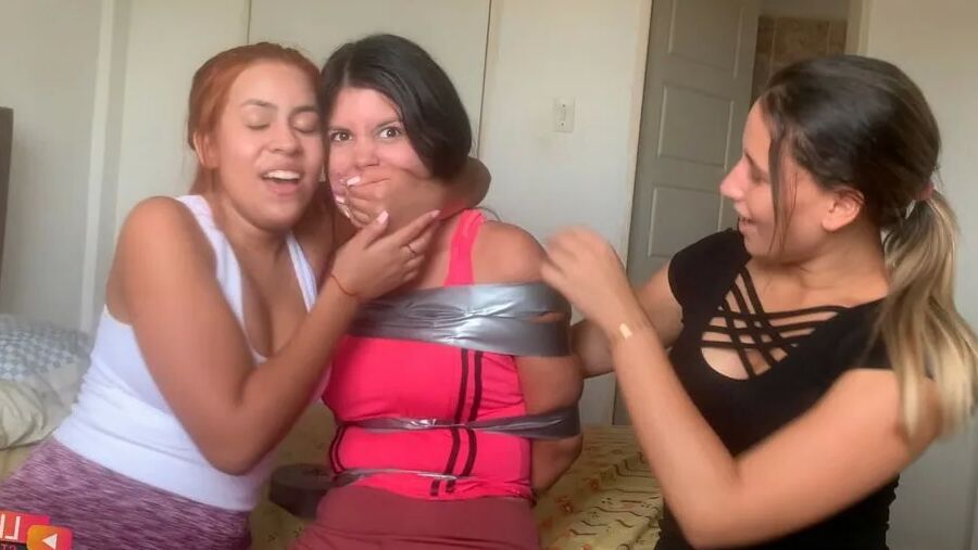 Sexy Live Cam Girls Tied Up And Gagged With Duct Tape