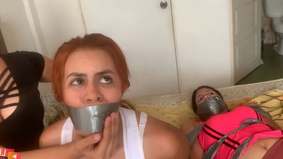 Sexy Live Cam Girls Tied Up And Gagged With Duct Tape
