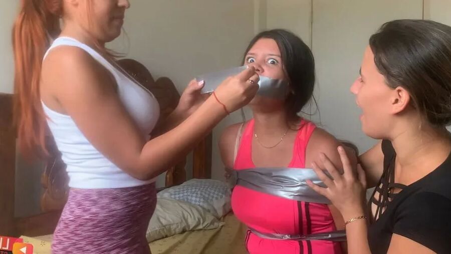 Sexy Live Cam Girls Tied Up And Gagged With Duct Tape
