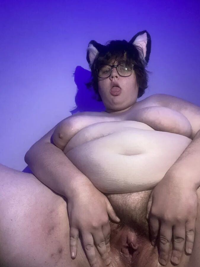 BBW Cat Girl Smoking & Spitting On Tits