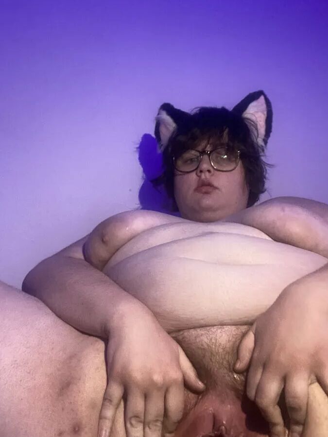 BBW Cat Girl Smoking & Spitting On Tits