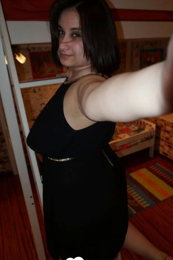 Chubby amateur teases with her big tits
