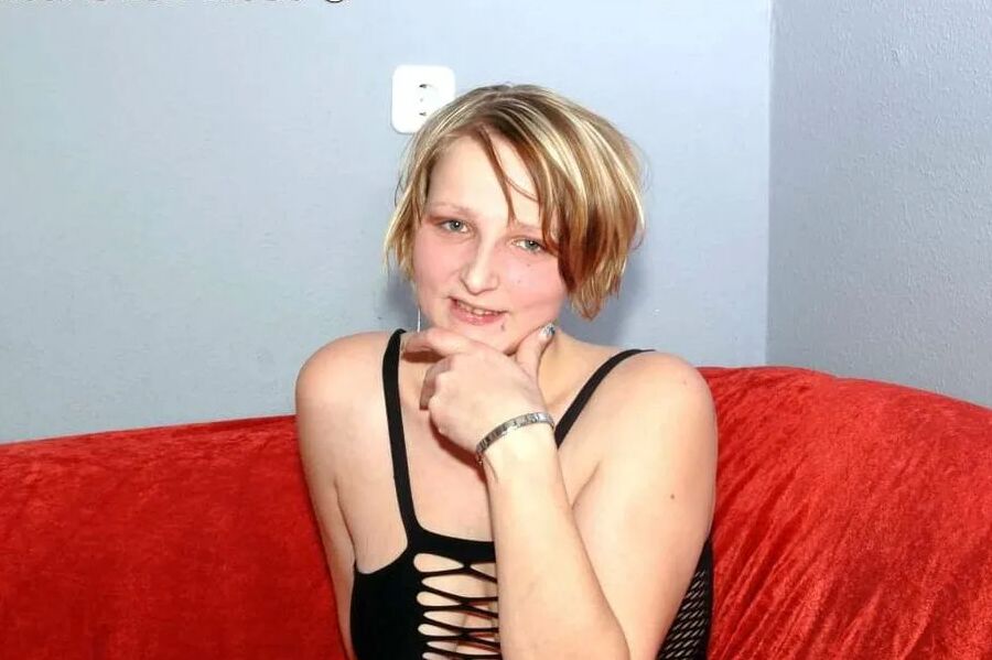Photo shooting with blonde Babsi