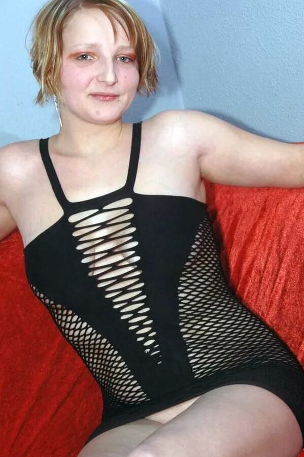 Photo shooting with blonde Babsi