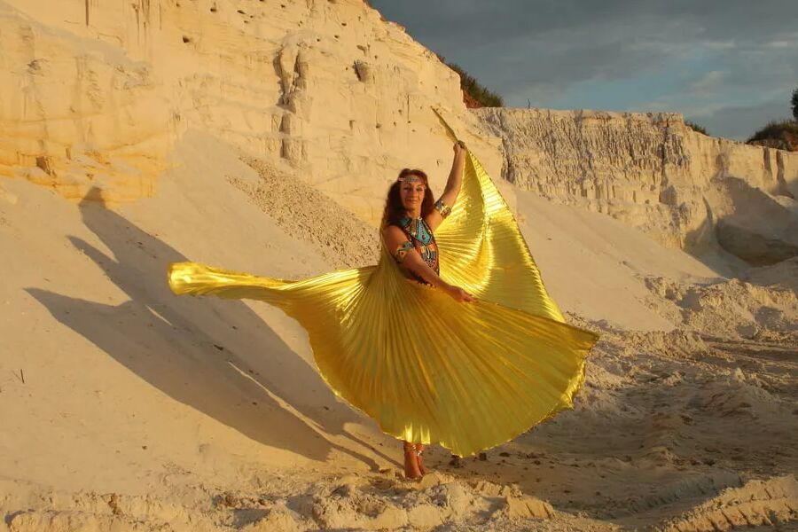 At sunset lighting