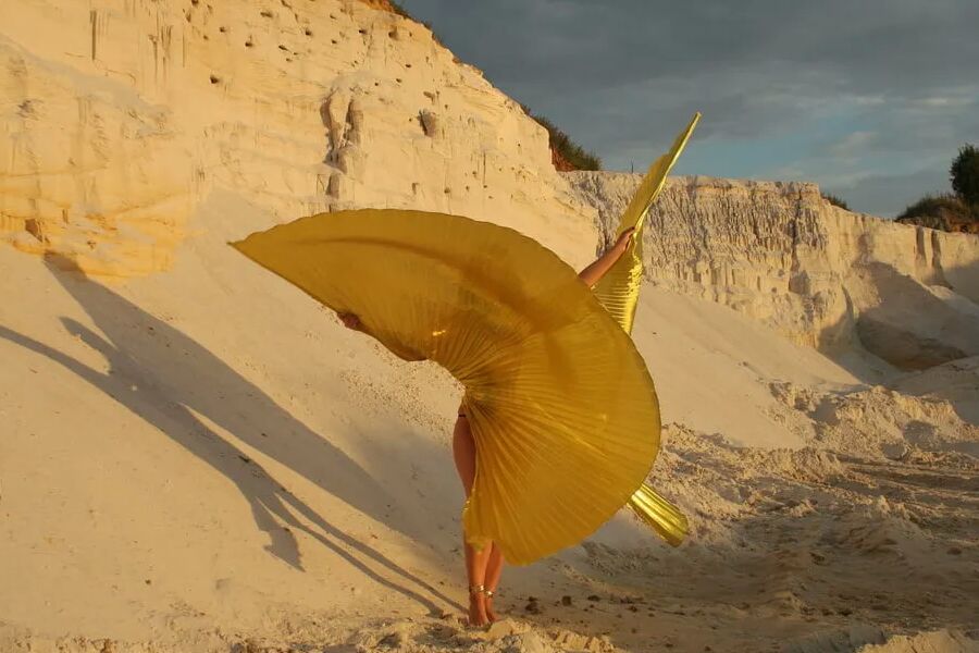At sunset lighting