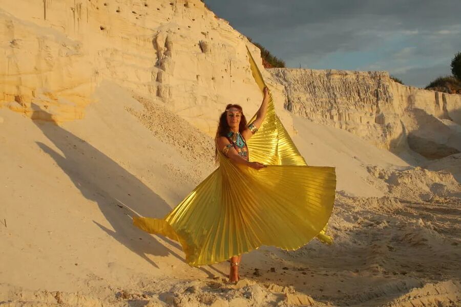 At sunset lighting