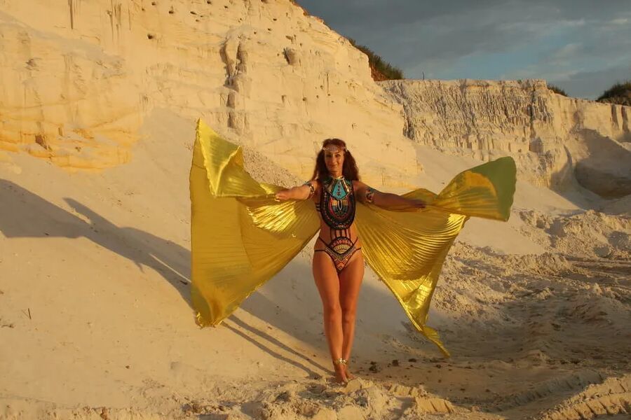 At sunset lighting