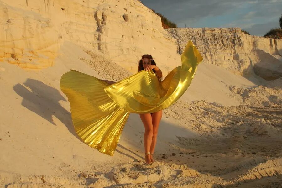At sunset lighting
