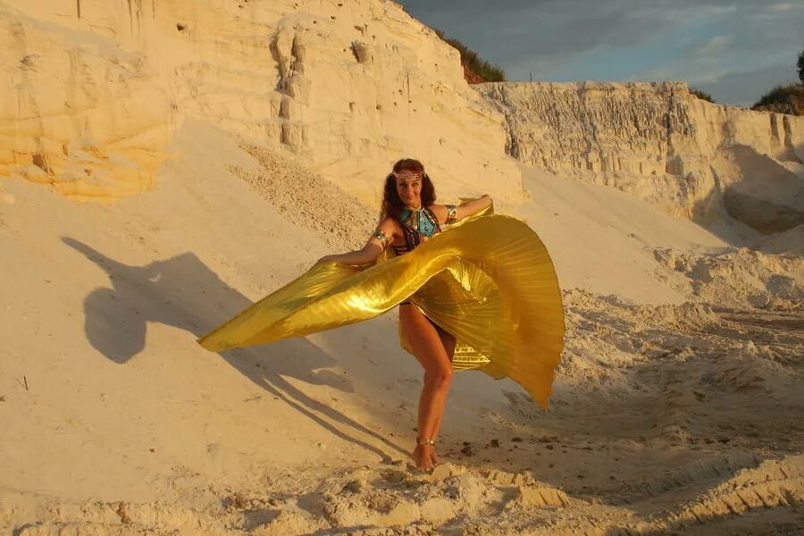 At sunset lighting
