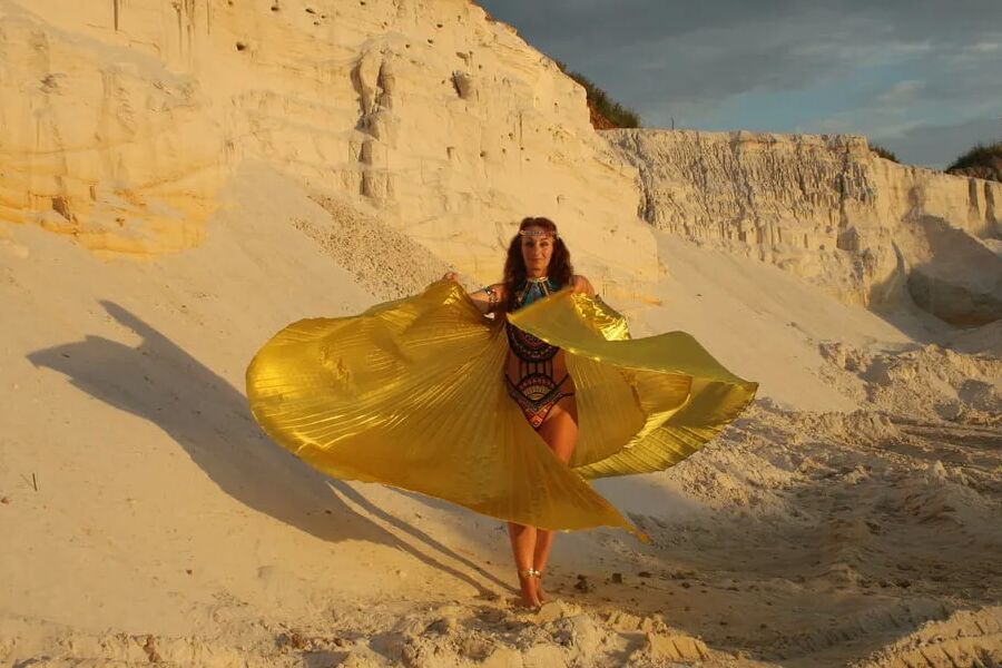 At sunset lighting