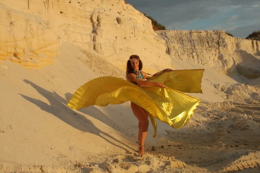 At sunset lighting