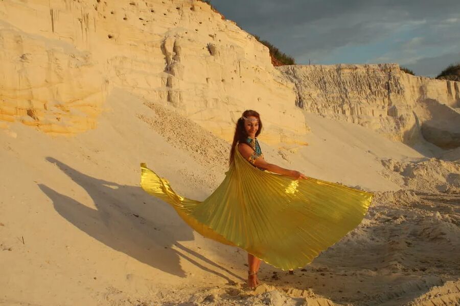 At sunset lighting