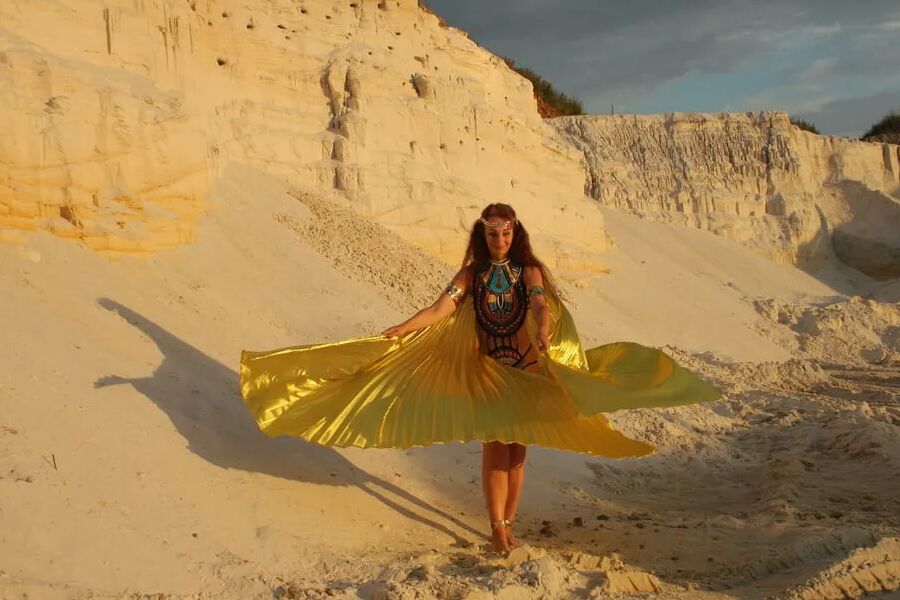 At sunset lighting