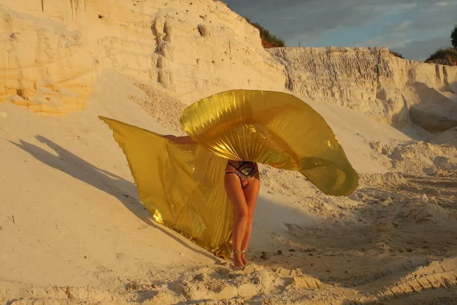 At sunset lighting