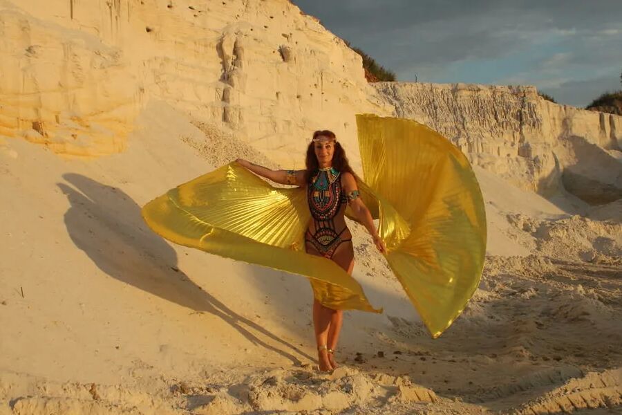At sunset lighting