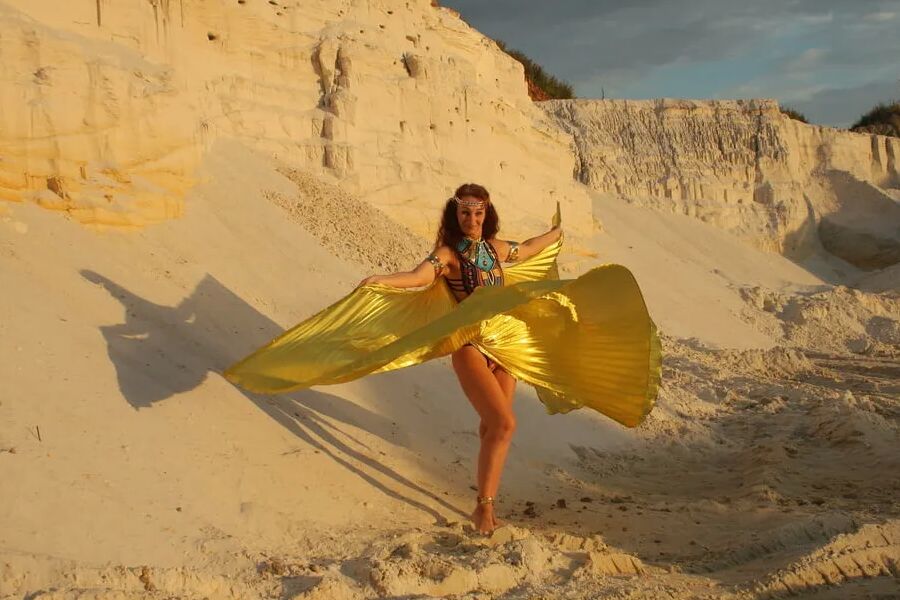 At sunset lighting