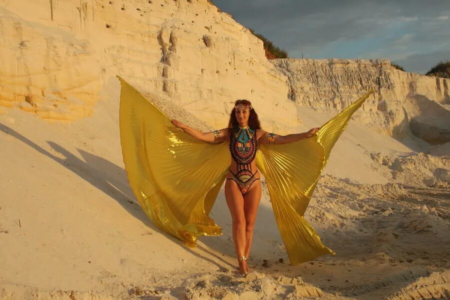 At sunset lighting